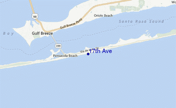mappa di localizzazione di 17th Ave