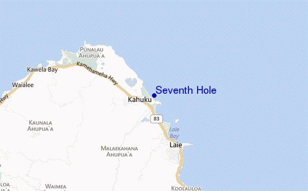 mappa di localizzazione di Seventh Hole