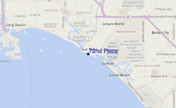 mappa di localizzazione di 72nd Place