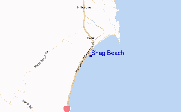 mappa di localizzazione di Shag Beach