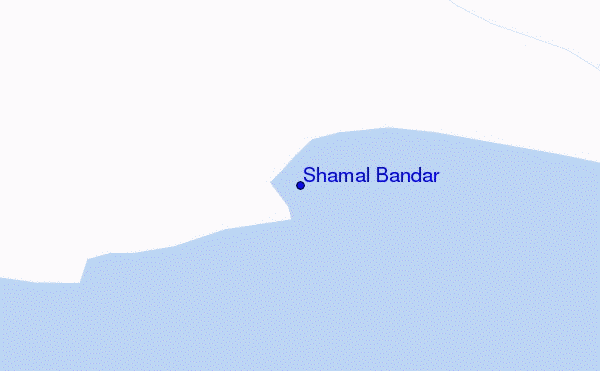 mappa di localizzazione di Shamal Bandar