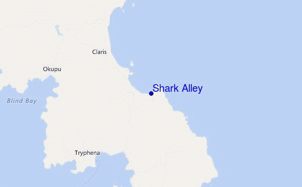 mappa di localizzazione di Shark Alley
