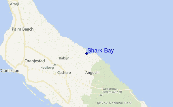 mappa di localizzazione di Shark Bay