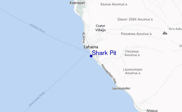 mappa di localizzazione di Shark Pit