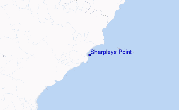 mappa di localizzazione di Sharpleys Point