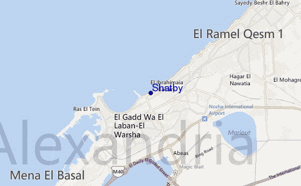 mappa di localizzazione di Shatby