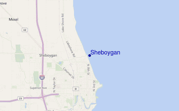 mappa di localizzazione di Sheboygan