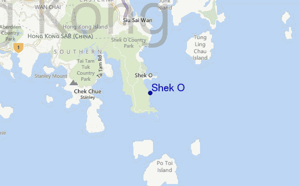 mappa di localizzazione di Shek O