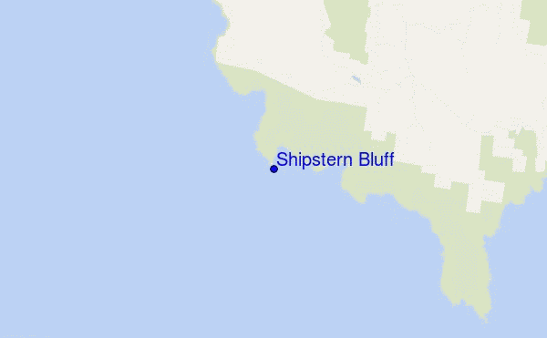 mappa di localizzazione di Shipstern Bluff