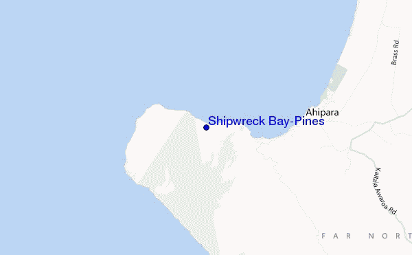 mappa di localizzazione di Shipwreck Bay-Pines