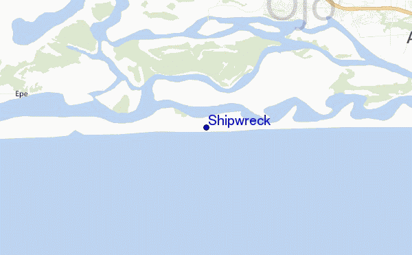 mappa di localizzazione di Shipwreck