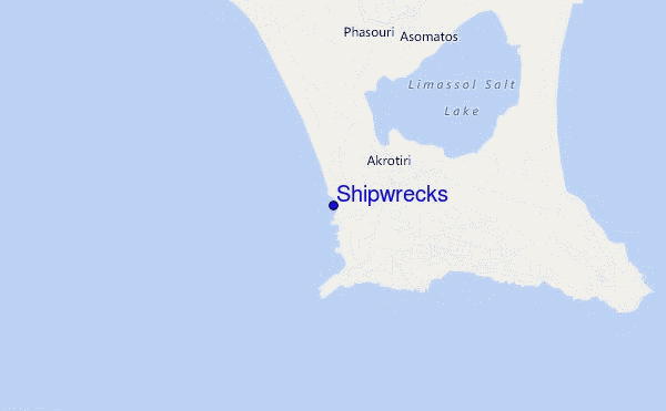mappa di localizzazione di Shipwrecks