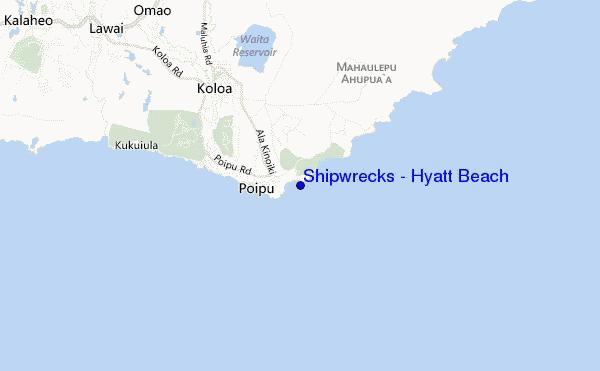 mappa di localizzazione di Shipwrecks - Hyatt Beach