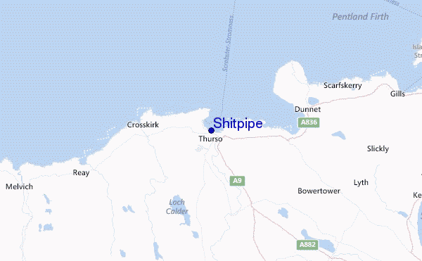 Shitpipe Location Map