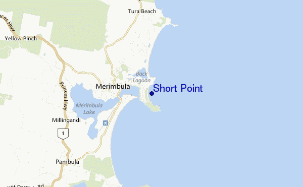 mappa di localizzazione di Short Point