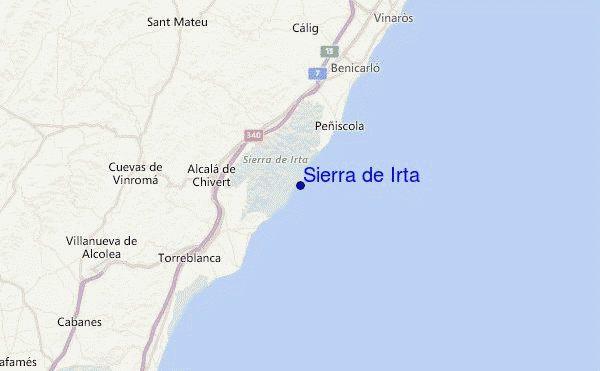 Sierra de Irta Location Map