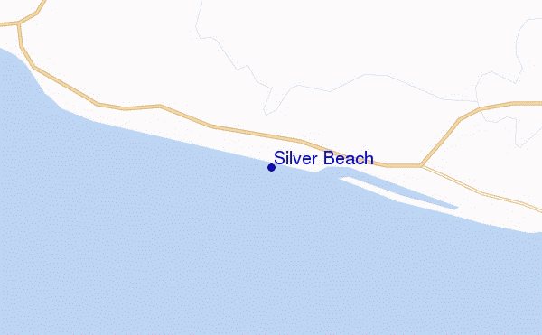 mappa di localizzazione di Silver Beach