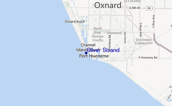 mappa di localizzazione di Silver Strand