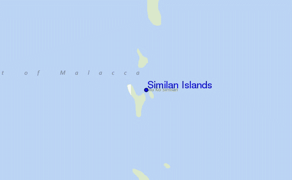 mappa di localizzazione di Similan Islands