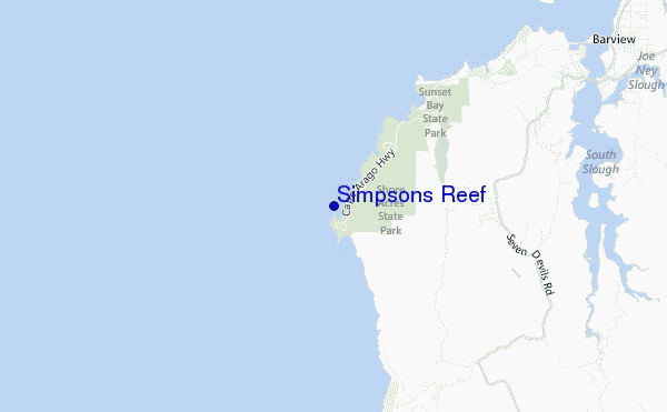 mappa di localizzazione di Simpsons Reef