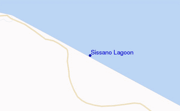 mappa di localizzazione di Sissano Lagoon