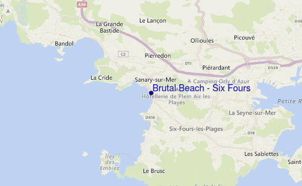 mappa di localizzazione di Brutal Beach - Six Fours