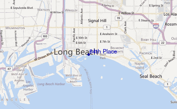 mappa di localizzazione di 64th Place