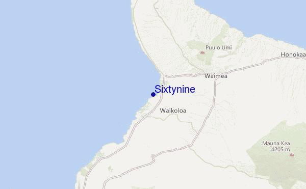 Sixtynine Location Map