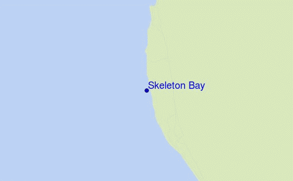 mappa di localizzazione di Skeleton Bay
