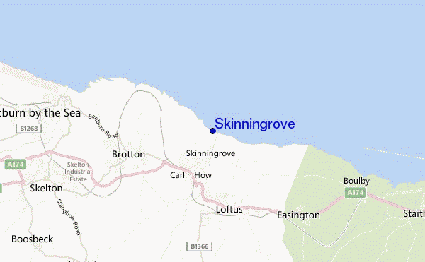 mappa di localizzazione di Skinningrove
