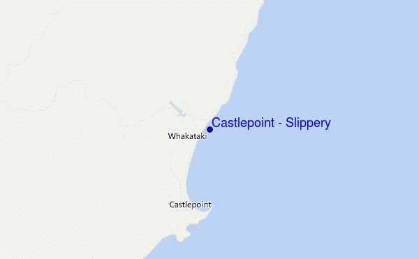 mappa di localizzazione di Castlepoint - Slippery
