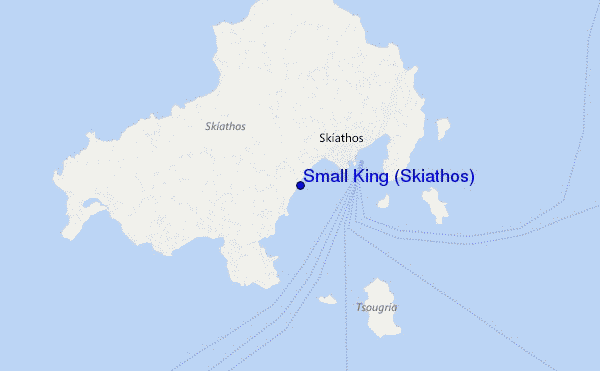 mappa di localizzazione di Small King (Skiathos)