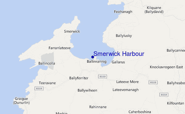 mappa di localizzazione di Smerwick Harbour