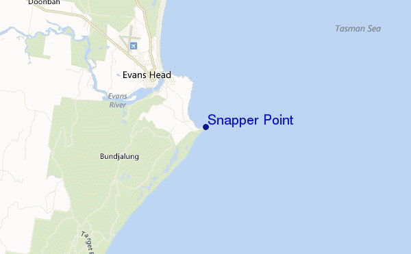 mappa di localizzazione di Snapper Point