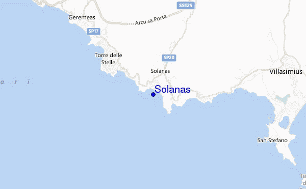 mappa di localizzazione di Solanas