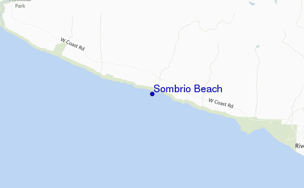 mappa di localizzazione di Sombrio Beach