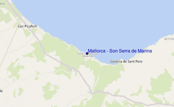 mappa di localizzazione di Mallorca - Son Serra de Marina