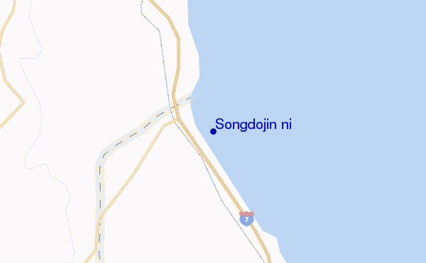 mappa di localizzazione di Songdojin ni