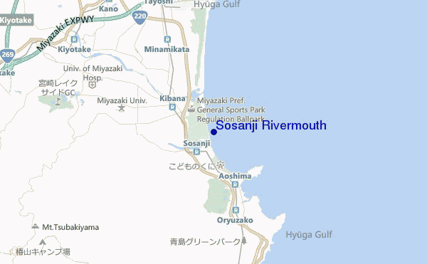 mappa di localizzazione di Sosanji Rivermouth