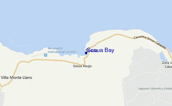 mappa di localizzazione di Sosua Bay