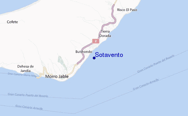 mappa di localizzazione di Sotavento