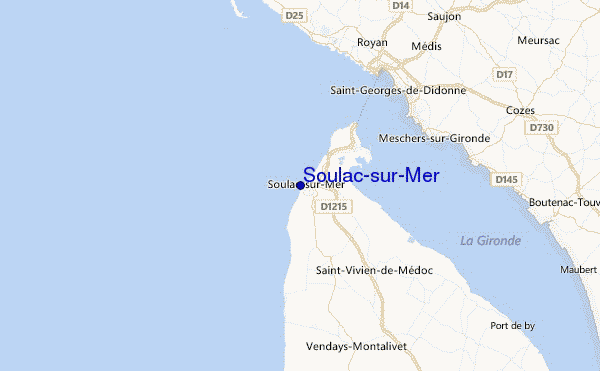 Soulac-sur-Mer Location Map