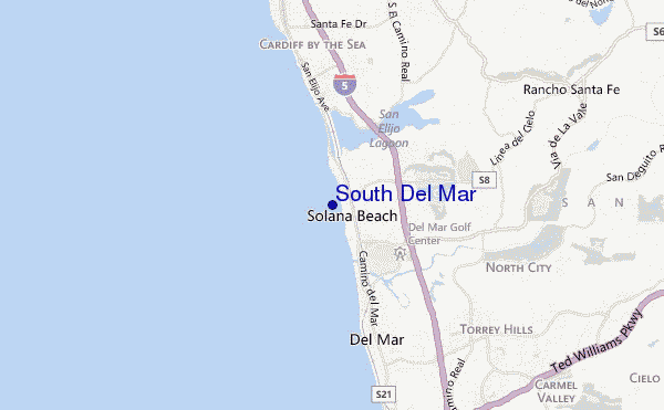 mappa di localizzazione di South Del Mar