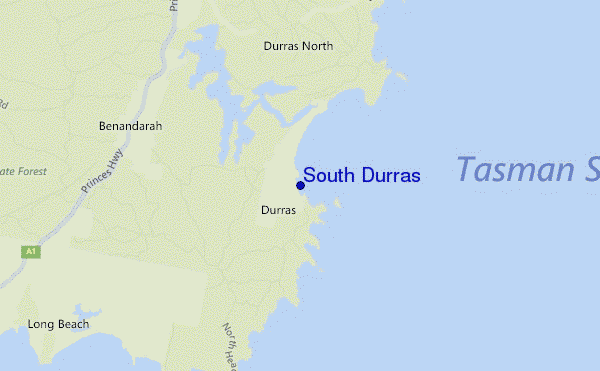 mappa di localizzazione di South Durras