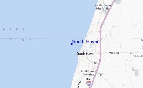 mappa di localizzazione di South Haven