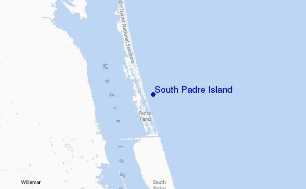 South Padre Island Location Map