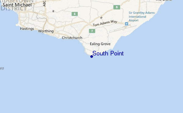 mappa di localizzazione di South Point