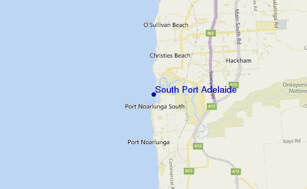mappa di localizzazione di South Port Adelaide