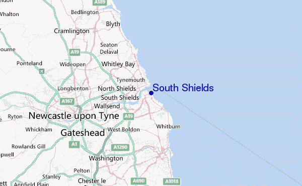 South Shields Location Map