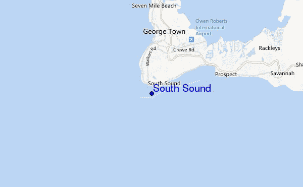 mappa di localizzazione di South Sound